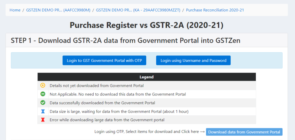 Login to the GST Portal